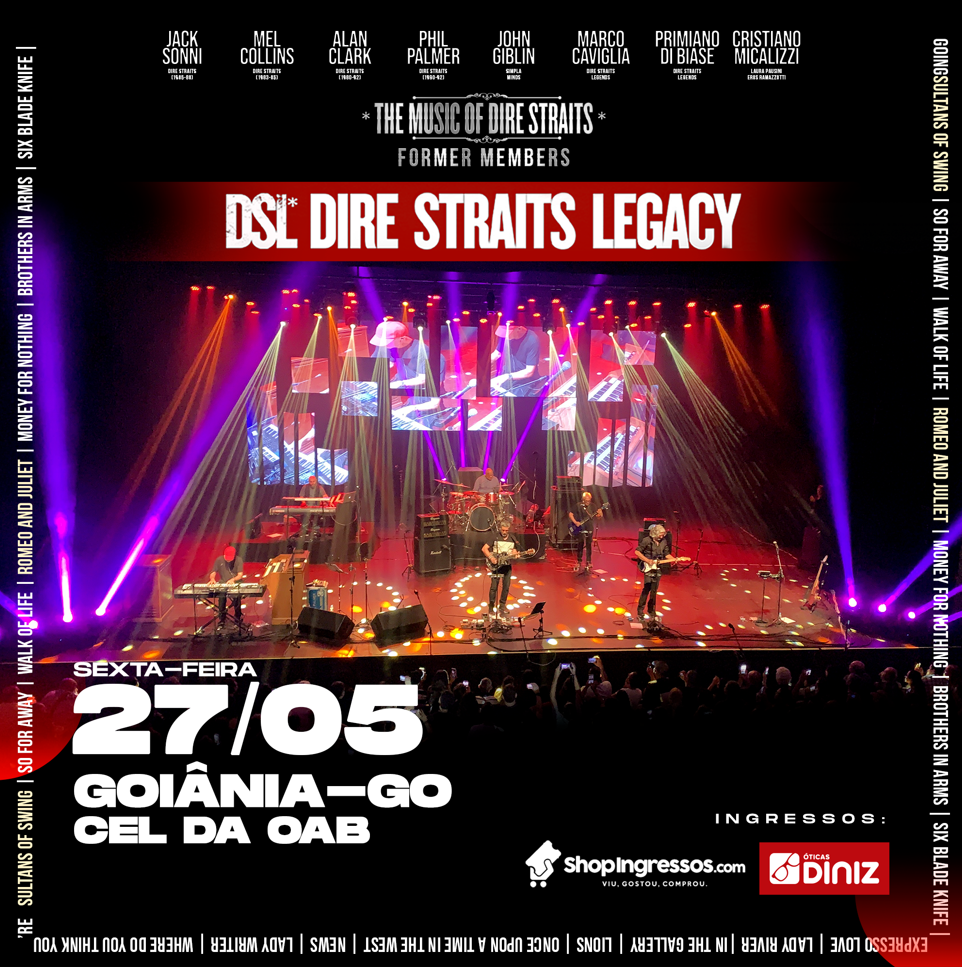 Dire Straits Legacy” volta a Goiânia para celebrar os seus 45 anos -  Patricia Finotti